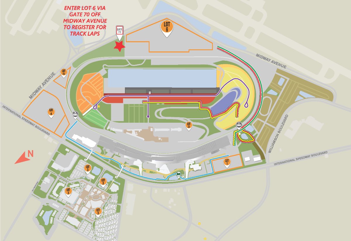 Join us at <a href="/DAYTONA/">Daytona International Speedway</a> to drive your personal vehicle around the road course! 

On-site registration is available starting at 2 PM for a $50 donation #forthekids