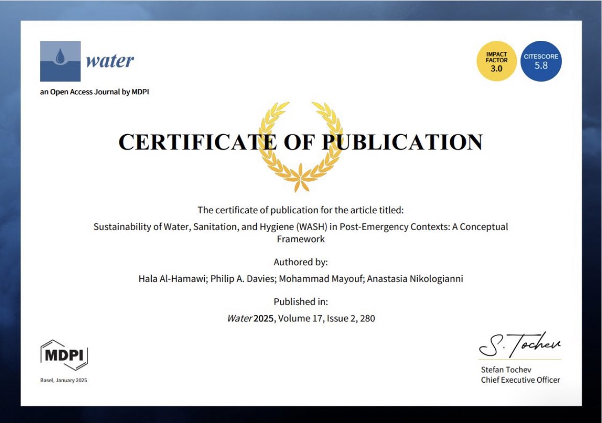 Sustainability in #refugee camps is often neglected despite its importance for human rights and development. Our study offers a framework for assessing #WASH sustainability 

<a href="/MDPIOpenAccess/">MDPI</a> 

mdpi.com/2073-4441/17/2…
