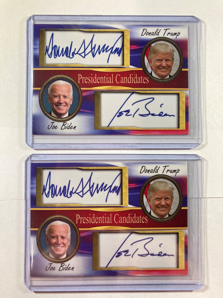 🎁Appreciation Day Giveaway🎁

2 Winners Announced Thursday

I have 2 left. What better day than today to give them away as power transitions!

🔥Donald Trump/Joe Biden Historic Cuts Dual Auto Facsimile

To enter
1. Follow
2. Retweet
3. Like