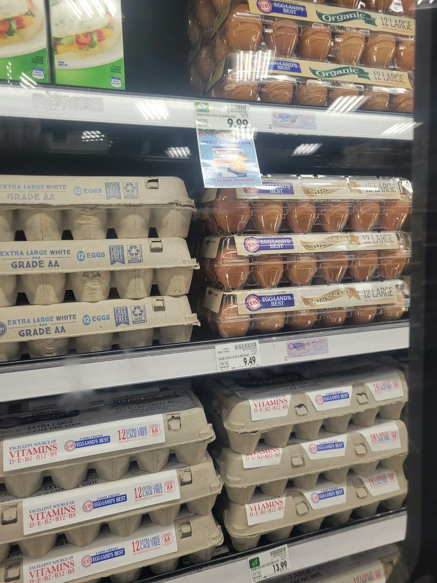 sam_d_1995's tweet image. wait why did Donald Trump make egg prices so expensive??