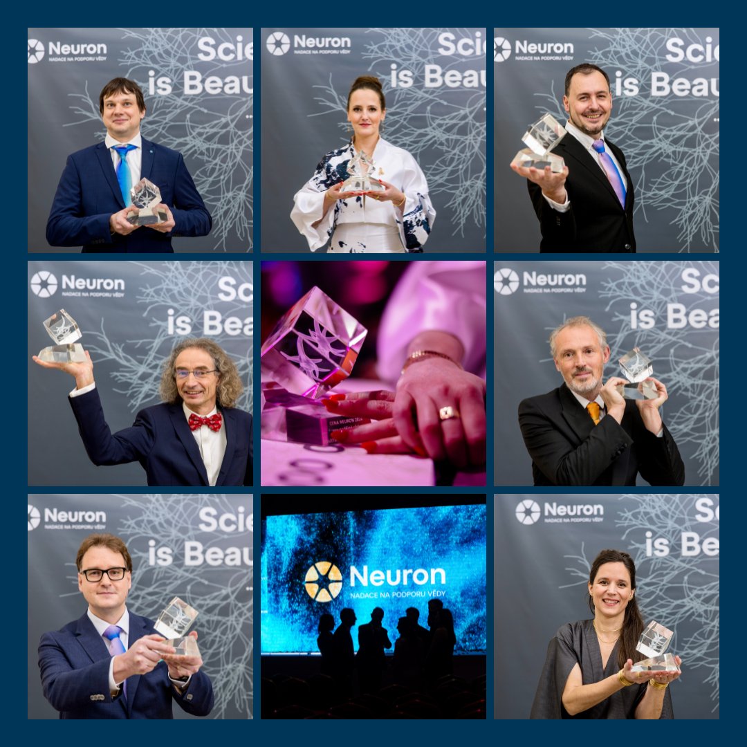 🏅 The Neuron Foundation honoured top Czech scientists on Sunday 19 January at a gala evening at the National Museum in Prague. Among them are key researchers affiliated or with past ties with Charles University. Congratulations to all of them!

📌 The medallions of the laureates