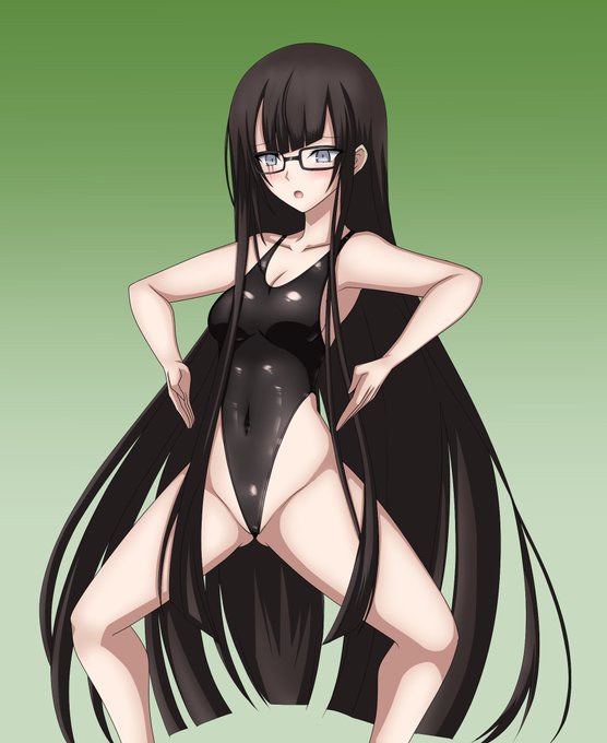 黒姫引けたから祝いにハイグレ姿描いたよ 