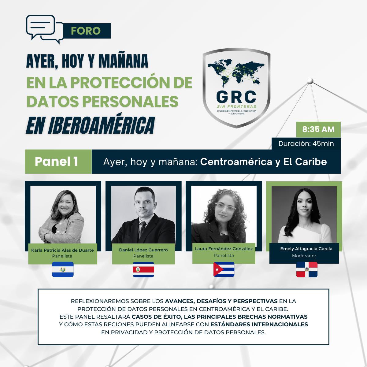 Emelyga's tweet photo. Me complace decirles que la Comunidad Iberoamericana de GRC (GRC Sin Fronteras), con motivo del Día Internacional de la Protección de Datos, celebrará un evento el viernes 31 de enero a las 8:00.

Pueden registrarse en la dirección:
- https://t.co/pqEbaaEfJk

Confiamos en verlos! https://t.co/LdtOEH4ts8