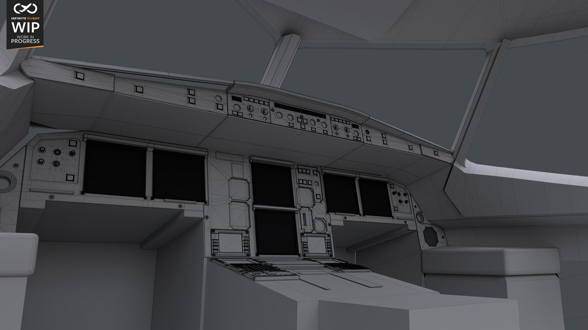 We’re making steady progress on our upcoming A320neo! Here’s a glimpse at the flight deck! 👀 #wip