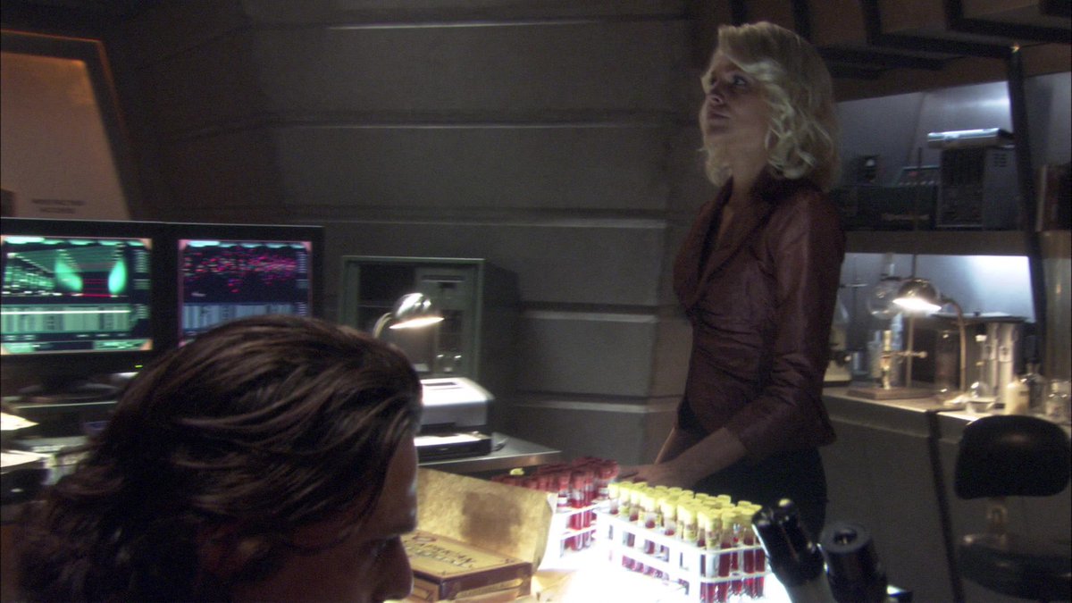 DHPLover's tweet photo. #OTD in 2006:
#6: “You seem very content.”
Baltar: “Sharon’s child is safe. Adama & Roslin have agreed that more study is required before any drastic measures are taken.”
#6: “Yes but by saving Roslin you’ve denied yourself…”
#BSG #BattlestarGalactica #Epiphanies https://t.co/9W95LEiMWH