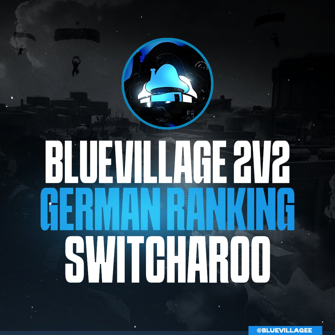 Blue Village (@bluevillagee) on Twitter photo 🔥<a href="/BlueVillagee/">Blue Village</a> 2v2 20 - Switcharoo 🔥
📅| Montag, 20. Januar - Start um 19:00 Uhr
🎟️| 12.50€ pro Spieler
🚫| Kein Loser-Bracket/ 90min Spin
👥| 20 -
🇩🇪| German Only
Kommentiert für eine Form. 🔥<a href="/BlueVillagee/">Blue Village</a> 2v2 20 - Switcharoo 🔥
📅| Montag, 20. Januar - Start um 19:00 Uhr
🎟️| 12.50€ pro Spieler
🚫| Kein Loser-Bracket/ 90min Spin
👥| 20 -
🇩🇪| German Only
Kommentiert für eine Form.