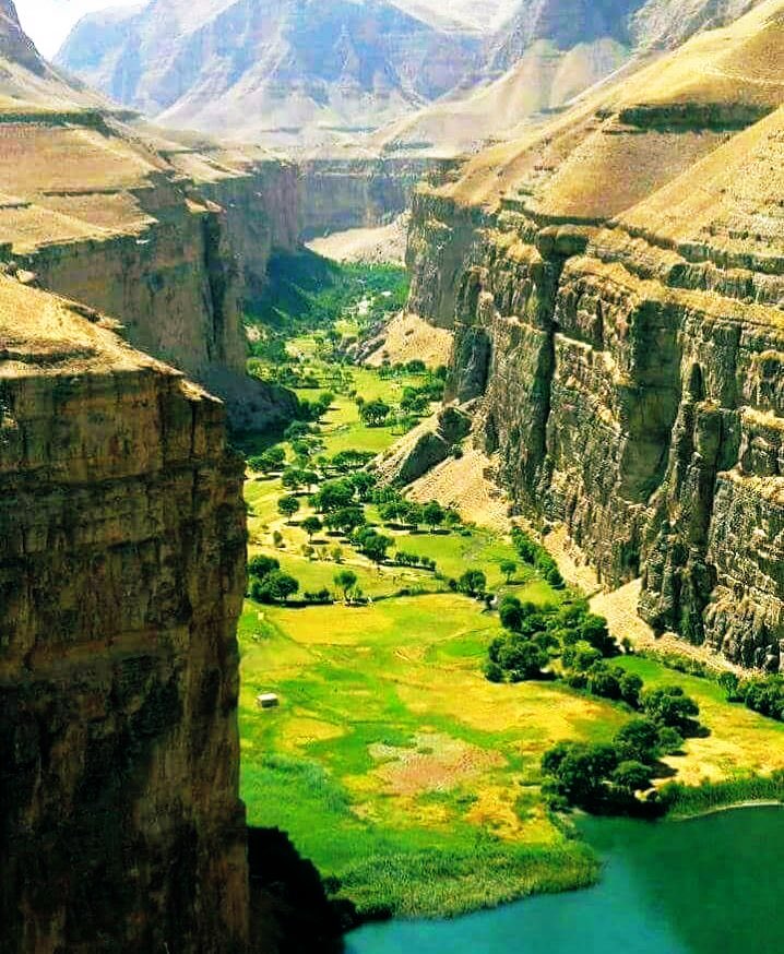 The incredible landscape of BalaMurghab river and Jawand district in the western Badghis province of Afghanistan. 

Mesmerizing! Isn’t it?