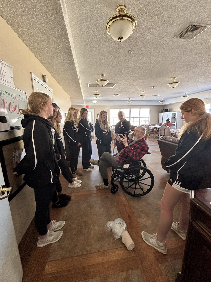 stu_gore's tweet photo. The team lending an ear and playing some bingo at the senior center in support of MLK Day #weoverme #onetroy https://t.co/liGUxg1ejL