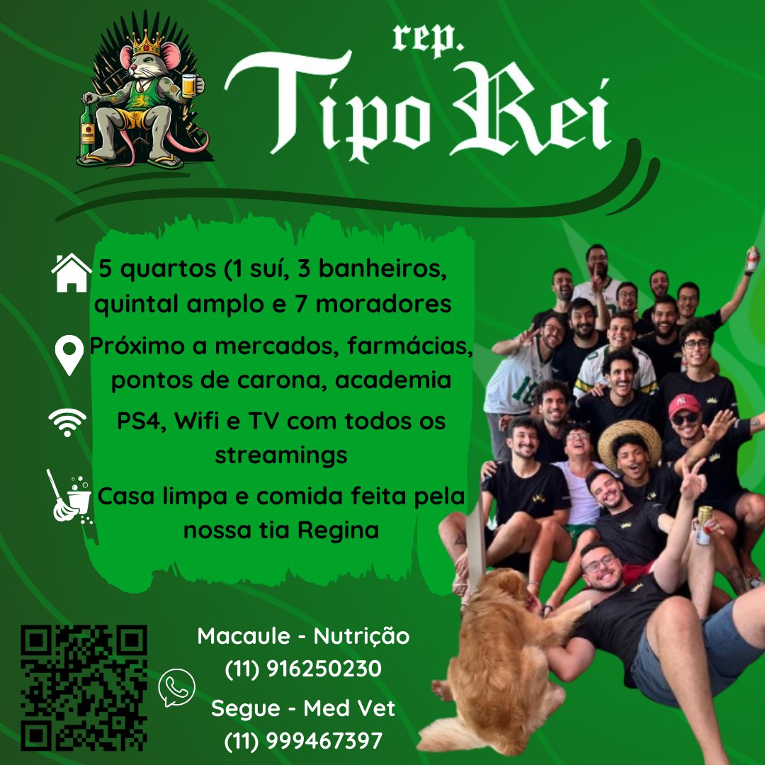 mac4ule's tweet image. Parabens pela aprovação na melhor do pais bixosss!!

A república tipo rei esta de portas abertas pra te ajudar no inicio da melhor fase da sua vida!

Venham nos conhecer 🍀👑

🔑: unesp, unesp botucatu, provão paulista, passei na unesp