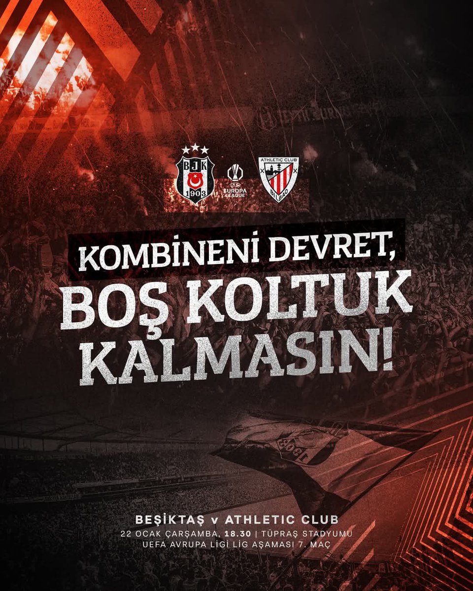 ‼️BİLET ÇEKİLİŞİ ‼️

Bu TWEETİ RT’leyip bizi TAKİP edenler arasından 10 kişiye çarşamba oynanacak olan Athletic Club maçına ücretsiz bilet temin edeceğiz.

Çekiliş sonuçları yarın (tsi) 20:00’da açıklanacaktır.

#BeșiktașBelgium