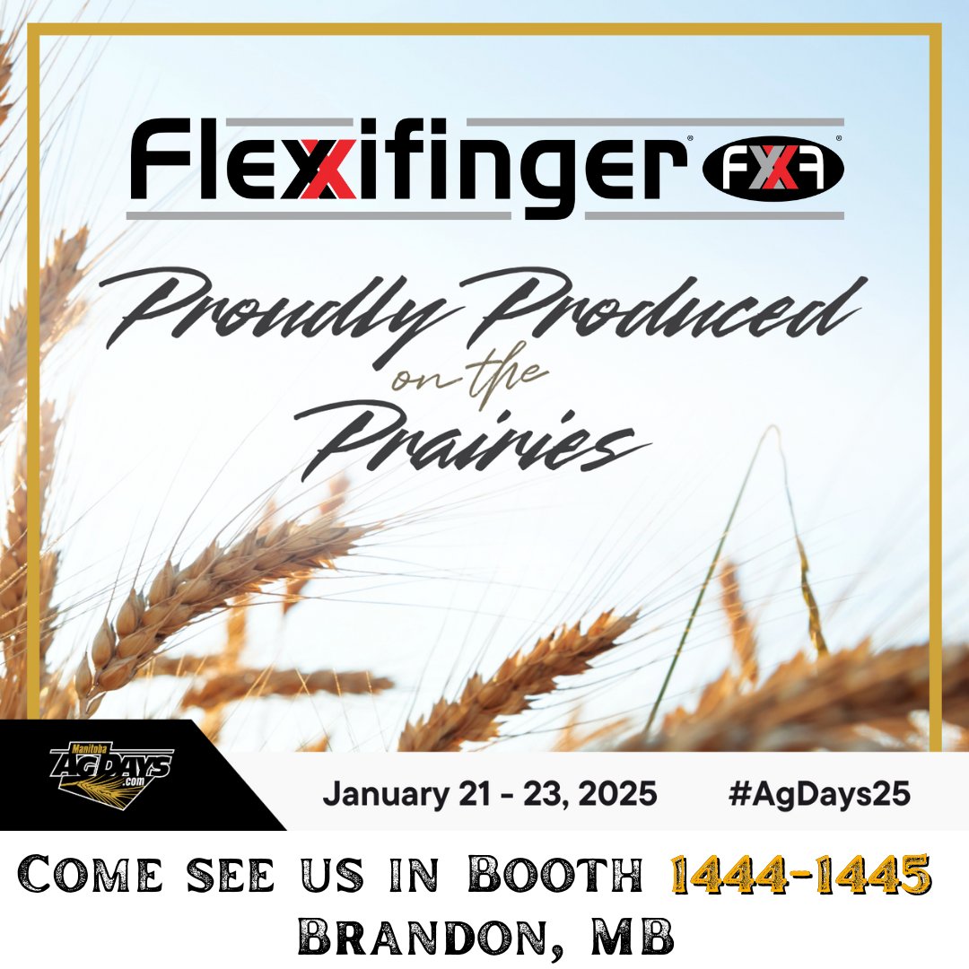 Flexxifinger® is at Manitoba Ag Days! #agdays25 <a href="/MBAgDays/">Manitoba Ag Days</a> #farming #agriculture