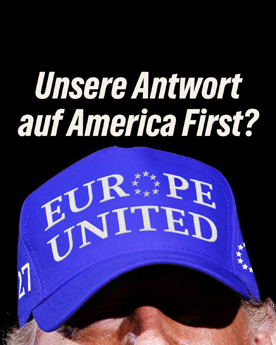 Wenn Donald Trump mit "America First" zu Nationalismus aufruft, rufen wir mit 450 Millionen Europäer*innen zurück: "Europe United" – Zusammenhalt, Freiheit, Demokratie in einem vereinten, starken Europa. Dafür braucht es uns alle.

👉🏻 gruene.de/mitglied-werden
