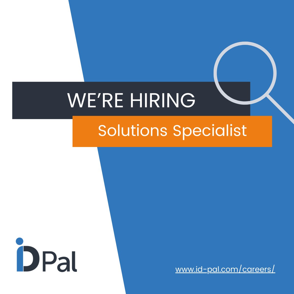 ID-Pal (@tweetidpal) on Twitter photo Weāre looking for a Solutions Specialist to help our clients seamlessly integrate our industry-leading identity verification solutions. Contact careers@id-pal.com or apply directly here: linkedin.com/jobs/view/4128ā¦
#Hiring #TechJobs #Careers #JobOpening #JobFairy Weāre looking for a Solutions Specialist to help our clients seamlessly integrate our industry-leading identity verification solutions. Contact careers@id-pal.com or apply directly here: linkedin.com/jobs/view/4128ā¦
#Hiring #TechJobs #Careers #JobOpening #JobFairy