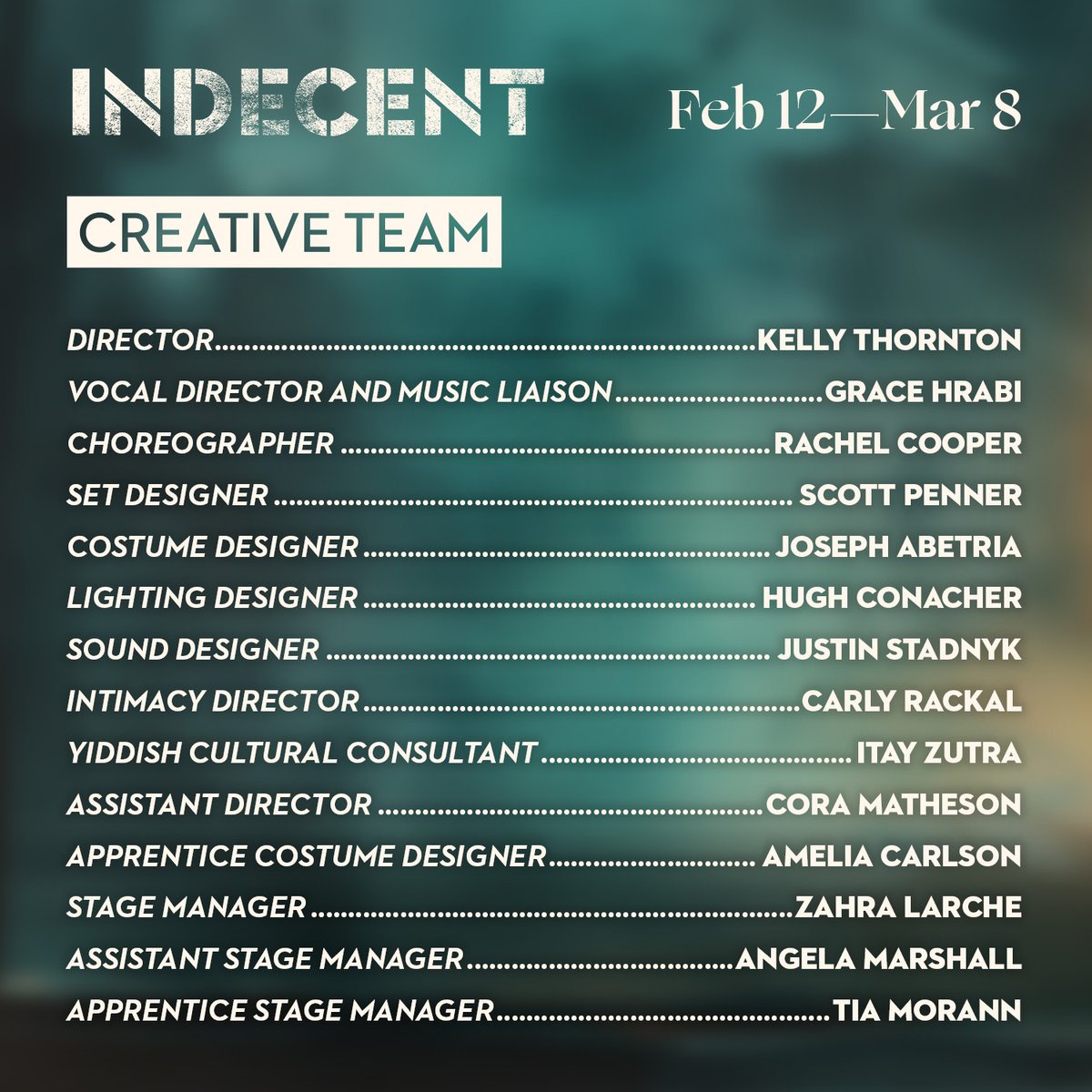 Indecent brings an arresting play about forbidden love, artistic censorship and the enduring power of theatre to the Mainstage.

Get your tickets for Indecent, onstage from February 12 – March 8.

royalmtc.ca/Current-Plays/…
