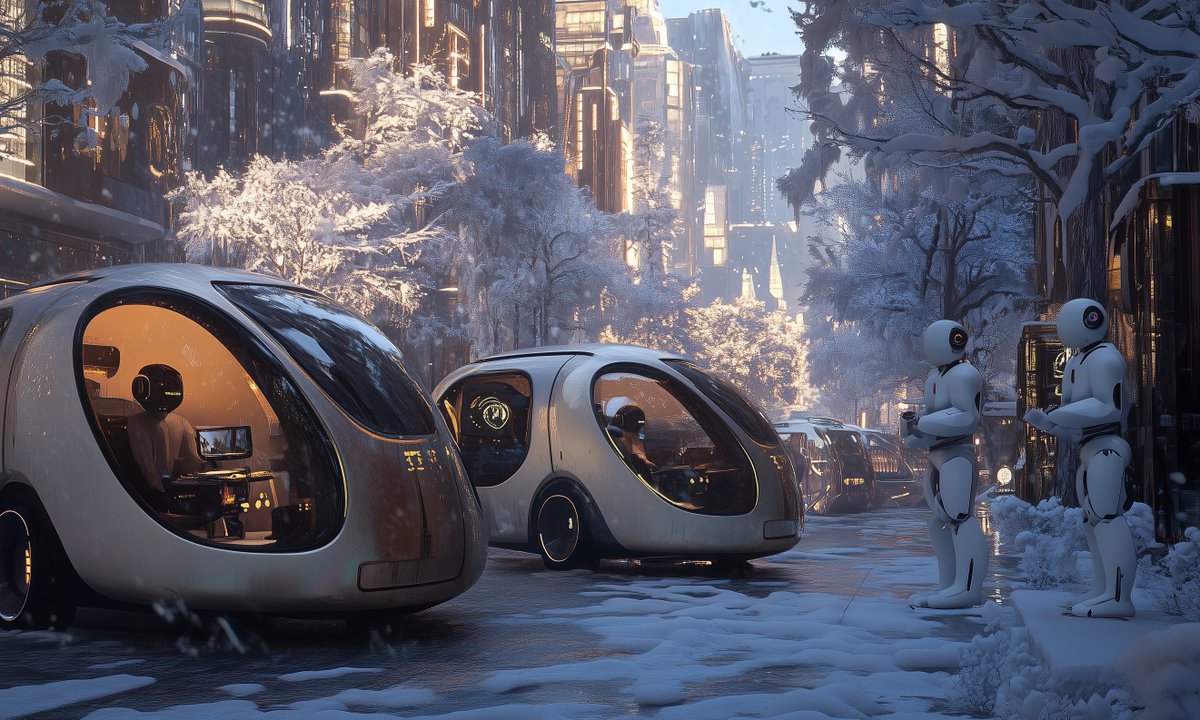 Karl Ashley Smith (@karlsmithstudio) on Twitter photo Brrrrrrr! It will be very cold in the Eastern U.S. this week.
In the year 2045, it will be equally cold, but these Robo-Cabs are happy to see you home, safe and warm.
Thanks for the inspiration, <a href="/AllaAisling/">Alexandra Aisling</a> , <a href="/ciguleva/">Tatiana Tsiguleva</a> <a href="/carolletta/">Carolina Delgado</a> , <a href="/azed_ai/">Amira Zairi</a> ,<a href="/nickfloats/">Nick St. Pierre</a> , and special thanks to Brrrrrrr! It will be very cold in the Eastern U.S. this week.
In the year 2045, it will be equally cold, but these Robo-Cabs are happy to see you home, safe and warm.
Thanks for the inspiration, <a href="/AllaAisling/">Alexandra Aisling</a> , <a href="/ciguleva/">Tatiana Tsiguleva</a> <a href="/carolletta/">Carolina Delgado</a> , <a href="/azed_ai/">Amira Zairi</a> ,<a href="/nickfloats/">Nick St. Pierre</a> , and special thanks to