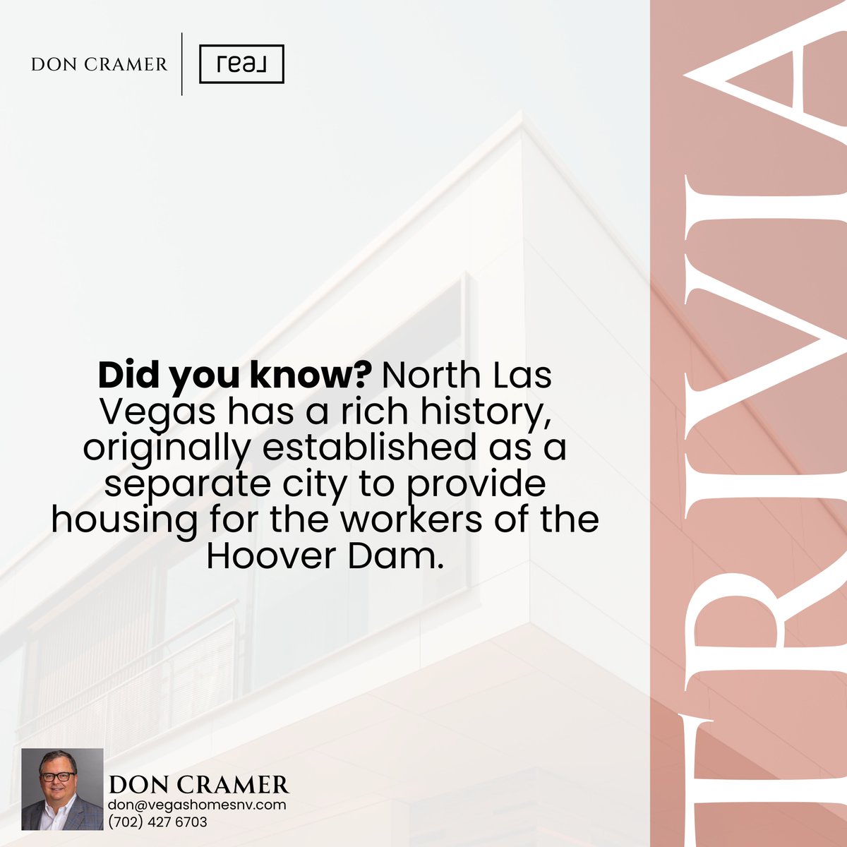 scuderialv's tweet photo. North Las Vegas has a fascinating history—it was originally established as a separate city to provide housing for the hardworking men and women building the Hoover Dam! 

#NorthLasVegas #VegasHistory #CommunitySpotlight #HooverDamLegacy #DonCramerRealtor #NevadaLiving https://t.co/o9GpvKtHL5