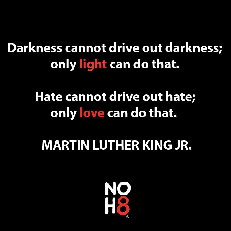 All love #NOH8 #MLK #MLKDay