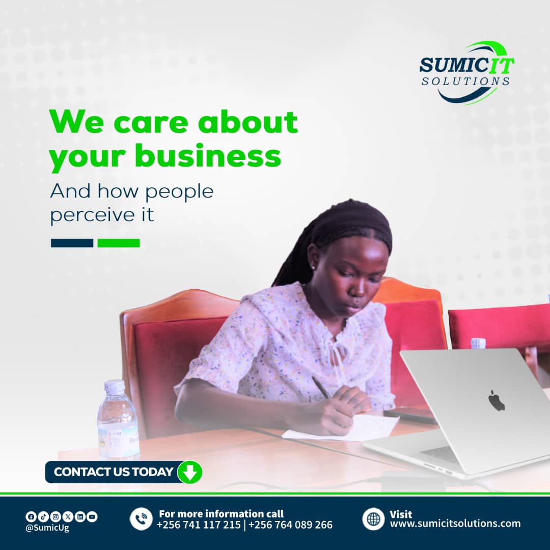 Catherine Nalugo (@ca3nenalugo) on Twitter photo <a href="/SumicUg/">Sumic IT Solutions Ltd</a>, we help you build a strong brand that people trust.
Let’s elevate your business’s reputation today 🚀
Explore More: ⬇️
➡️ sumicitsolutions.com
#VisitSumic #sumicITsolutions <a href="/SumicUg/">Sumic IT Solutions Ltd</a>, we help you build a strong brand that people trust.
Let’s elevate your business’s reputation today 🚀
Explore More: ⬇️
➡️ sumicitsolutions.com
#VisitSumic #sumicITsolutions