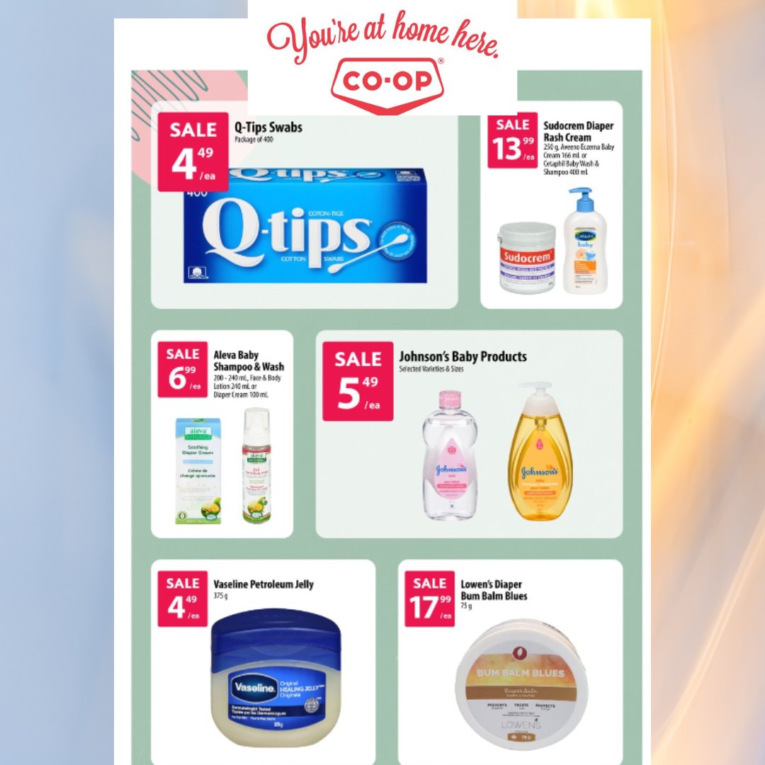 Look at us playing with the big boys in the retail playground.

Thank you to @coopcrs for the feature in this week's flyer. 

This wicked awesome deal on  Bum Balm Blues is available at all Federated COOP stores from Manitoba to BC (Calgary COOP is excluded).

#babycare
#balm