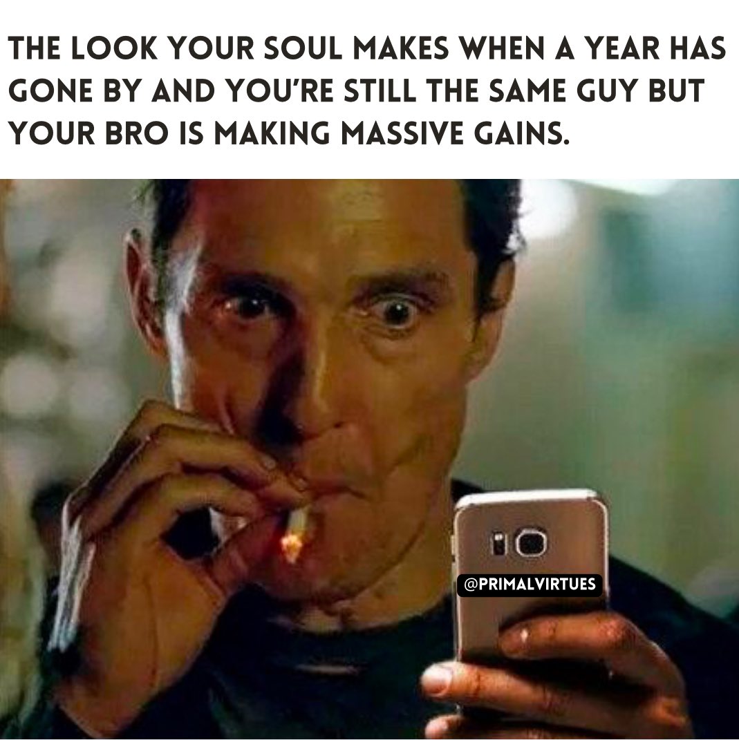 primalvirtues's tweet image. This is YOU vs YOU my man.

Your soul will scream at you when it knows you aren’t ALL in.

Your soul knows when you are justifying your lack of progress with excuses.

No one believes your excuses but you.