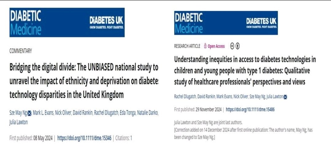 Prof May Ng OBE ๅณ ่ฏ ๆข
(@mayng888) on Twitter photo Please do share the first of several publications from our findings of the <a href="/DiabetesUK/">Diabetes UK</a> funded #UNBIASED national study, which addresses a pressing issue of health inequalities in access to diabetes technologies for individuals living with #Type1 #diabetes in the UK.
Key Please do share the first of several publications from our findings of the <a href="/DiabetesUK/">Diabetes UK</a> funded #UNBIASED national study, which addresses a pressing issue of health inequalities in access to diabetes technologies for individuals living with #Type1 #diabetes in the UK.
Key