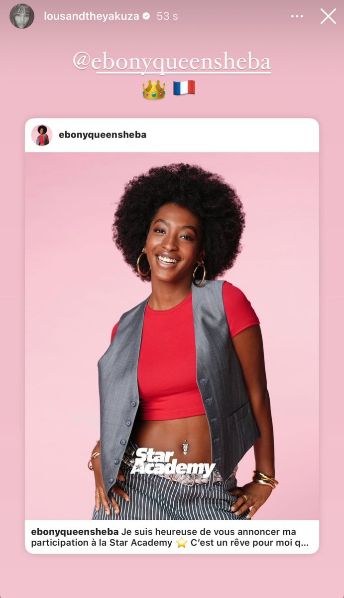 Lous and The Yakuza apporte son soutien à Ebony, finaliste de la Star Academy.