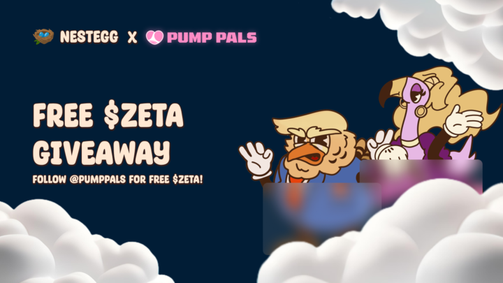🪺 Starting 2025 off with a new partnership! 🪺

We're starting up a new giveaway program! Follow <a href="/PumpPals/">Pump Pals</a>  and check in this week for FREE $ZETA!