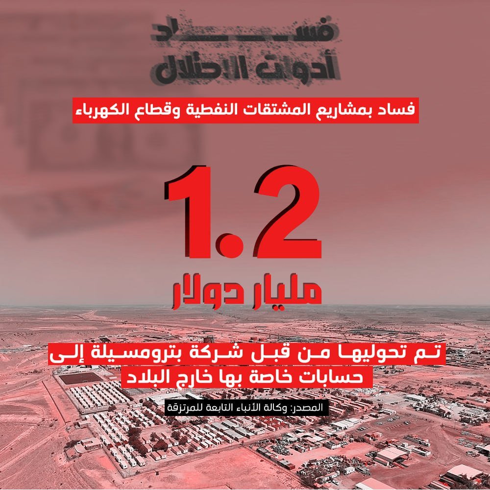 حسب تقارير الجهاز المركزي للرقابة والمحاسبة فرع عدن ارتكب المرتزقة جرائم فساد مالية وغسيل أموال في شركة بترومسيلة بتحويل 1.2 مليار دولار إلى حسابات الشركة في الخارج
#فساد_أدوات_الاحتلال
#الفوضى_صناعة_الاحتلال