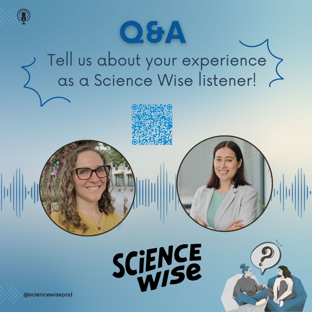 ScienceWisePod's tweet image. Hey Science Wisers! We'd like to hear from you as we record the second season! We prepared a *quick* anonymous survey to learn more about YOUR experience as a SW listener. Share with your friends and colleagues!
Access: shorturl.at/CdGhT