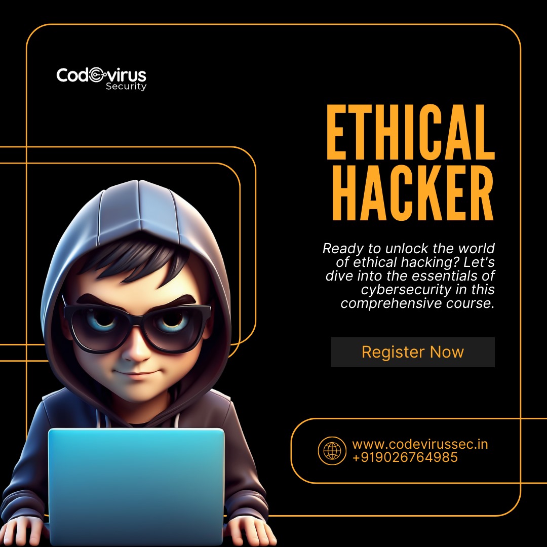 codevirussec's tweet image. Master the art of ethical hacking and secure your future!
Become a certified ethical hacker with Codevirus Security’s Ethical Hacker Course.
#EthicalHackerCourse #LearnEthicalHacking #CyberSecurityTraining #CodevirusSecurity #BeAProtector #CyberDefense #TechSkills #Secure
