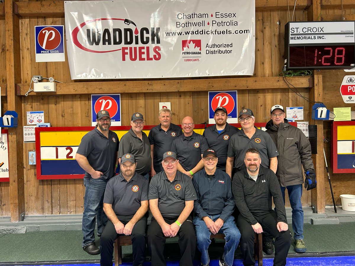 2025 Bonspiel Committee Members
Front row: B. Glover, J. Meyskens-chairman, L. Badder-co chairman, R. Meyskens
Back row: C. VanDamme, D. Meyskens, G. Vanderveen, J. Wilbur, J. Apers, H. Courtis, S. Arnold
(Absent: C. Armstrong, J. Griffore, A. Kominek)