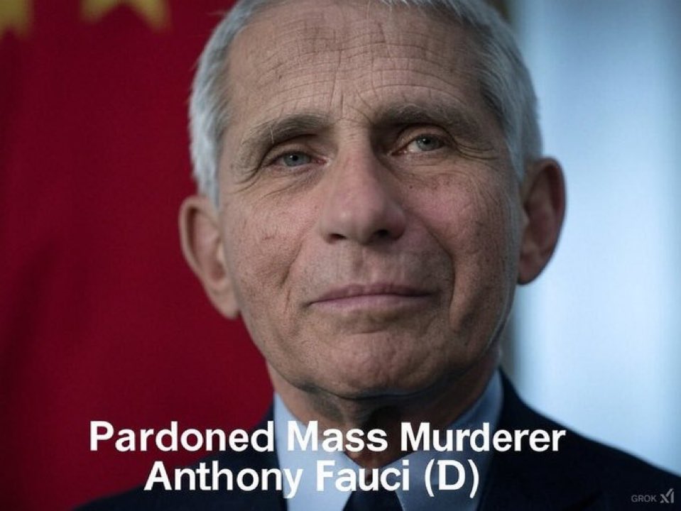 The ‘pardon’ dates back to 2014…WHEN MODERNA KNEW they were going to INJECT THE WORLD with HIV and CANCER. 

FUCK OFF DR. FAUCI. MURDERER.