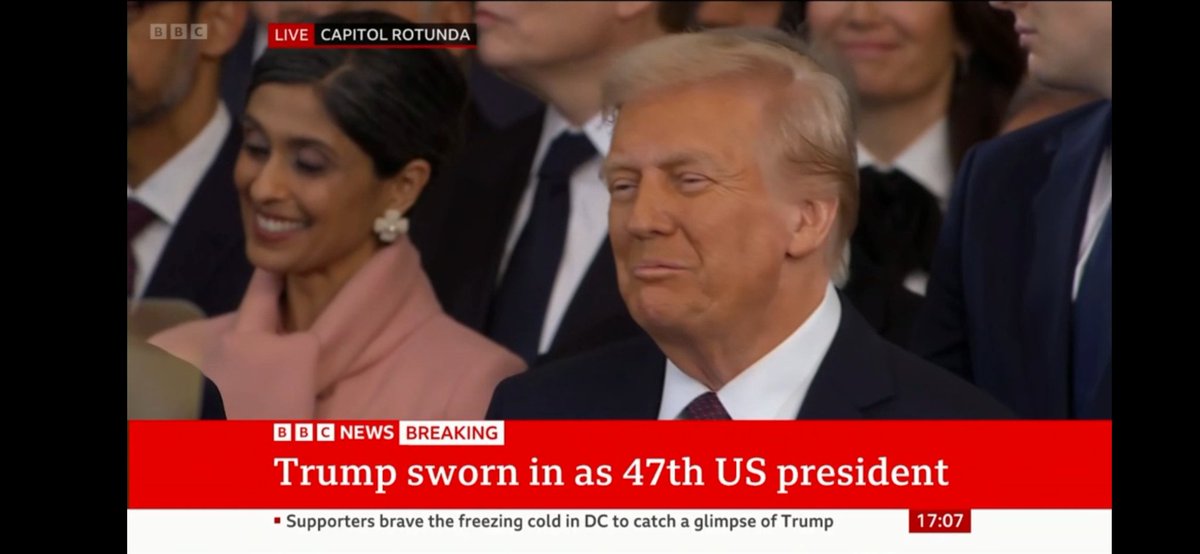 Religious leaders speaking at the inauguration - if your god brought this hateful fascist into power, as you are saying, then your god would seem to be a nasty piece of shit.