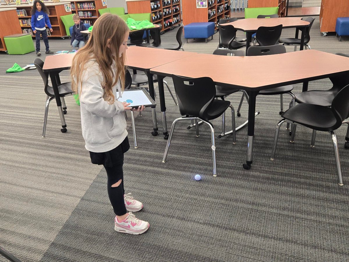 CarterCoyotes's tweet photo. Some of our 4th grade students learned code the Sphero Mini robots last week in Innovation.
#lamarcisddigitallearning #lcisdlibraries #lamarcisdlibraries https://t.co/WmsdRA9GlN