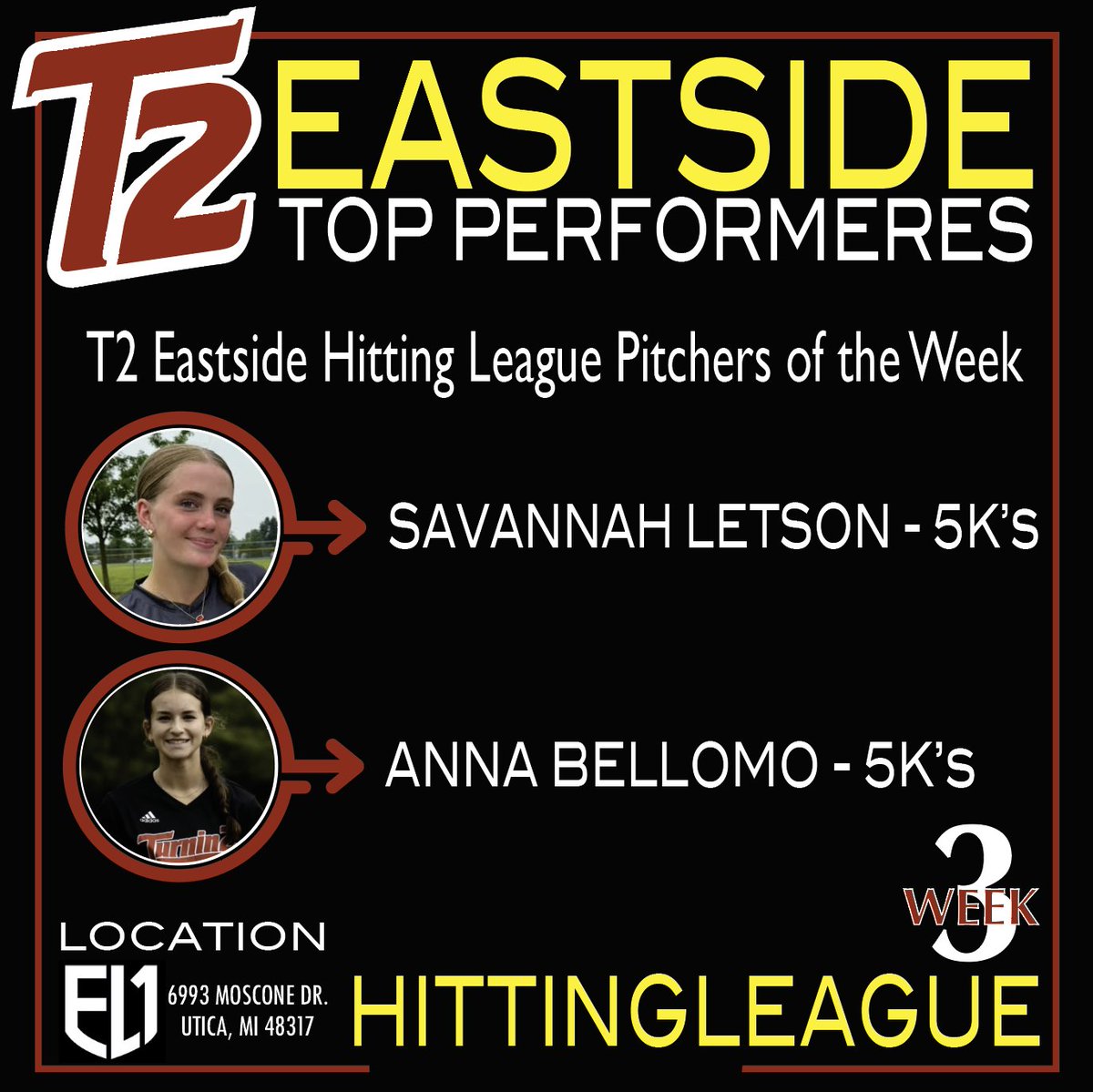 Another great night at the T2 East Side Hitting League!
Check out the top performers of the evening.
•
Ready to join the action? Registration for Session 2 is now OPEN! Don’t miss out—secure your team’s spot today!
tms.ezfacility.com/OnlineRegistra…