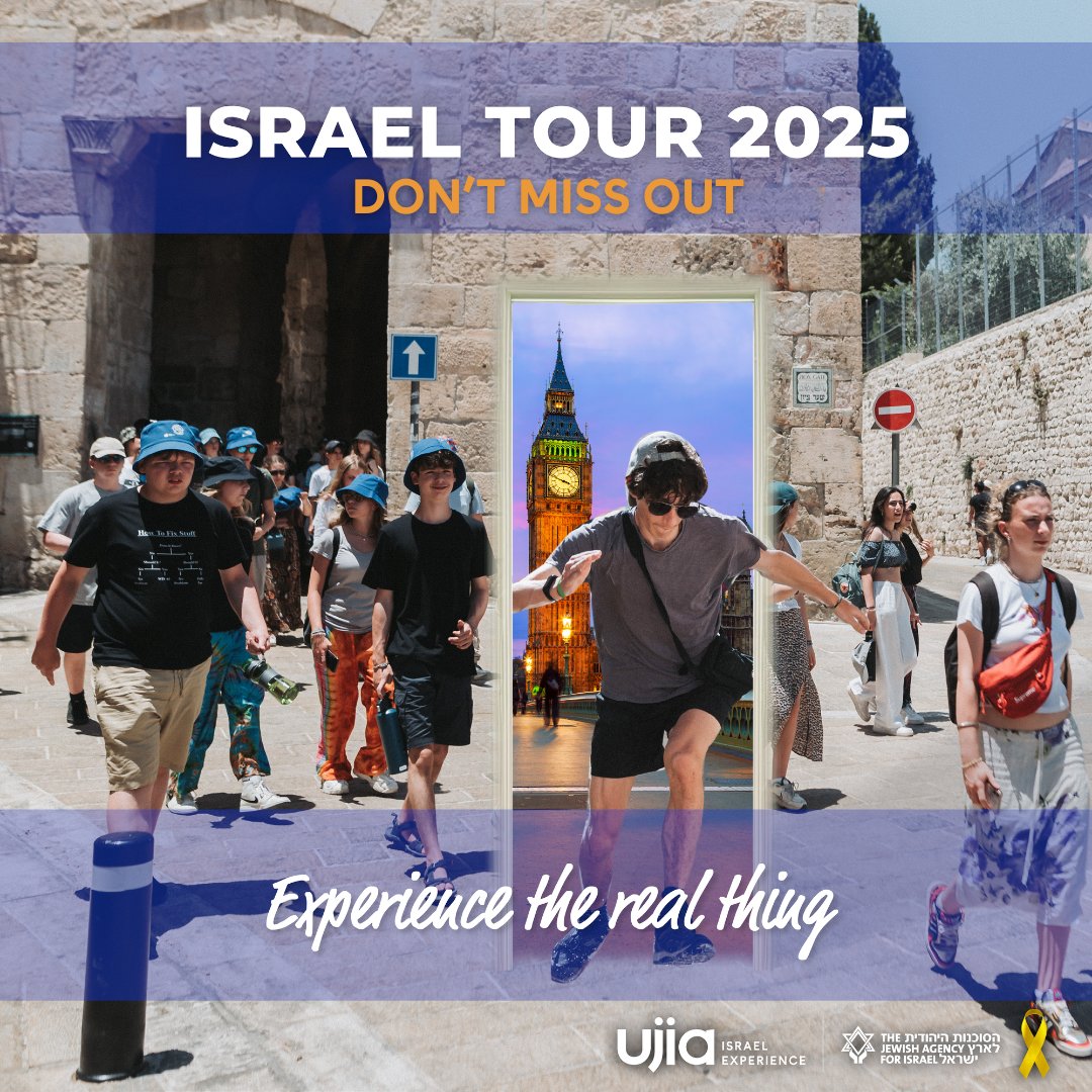 Deadline Reminder! 🗓

The countdown is on — the Israel Tour 2025 applications close on January 31st, 2025! 

Don’t miss your chance to embark on this unforgettable adventure 💙

📝 Apply today: Link in bio 

 #UJIA #IsraelTour #IsraelTour25 #DiscoverTogether #ApplyNow