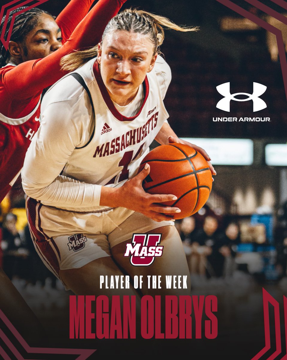 Atlantic 10 WBB (@a10wbb) on Twitter photo Shot an incredible 89.5% from the field ๐ฑ
<a href="/MeganOlbrys/">Megan Olbrys</a> of <a href="/UMassWBB/">UMass Women's Basketball</a> is your #A10WBB Player of the Week! Shot an incredible 89.5% from the field ๐ฑ
<a href="/MeganOlbrys/">Megan Olbrys</a> of <a href="/UMassWBB/">UMass Women's Basketball</a> is your #A10WBB Player of the Week!