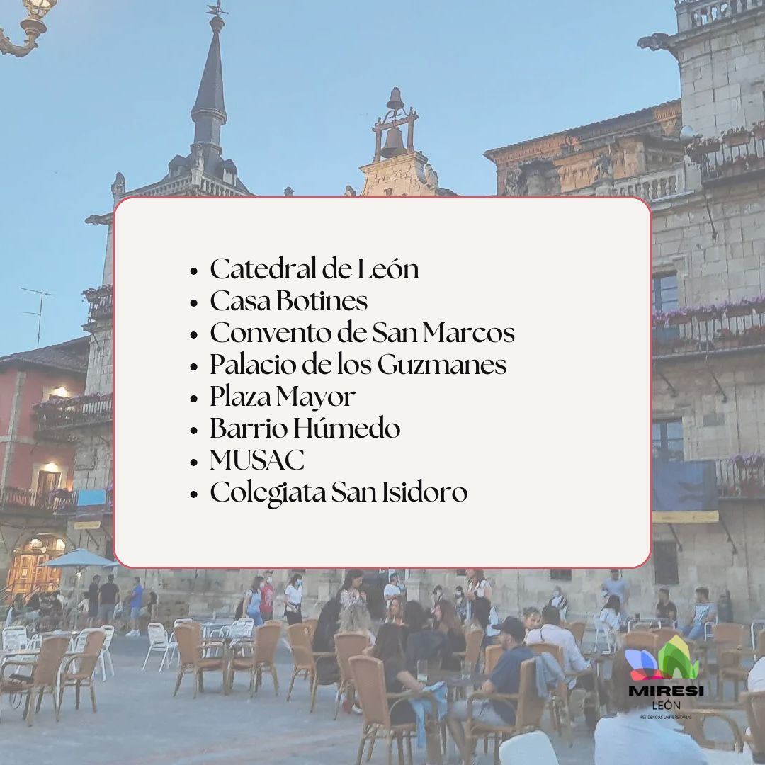 ¿Te interesa irte a estudiar a León? Te dejamos algunos sitios interesantes que puedes visitar durante tu estancia. #leon #leonturismo #estudiarleon