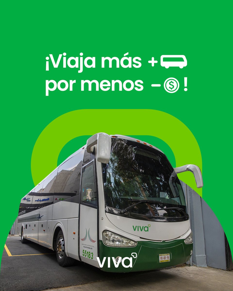 VivaAerobus's tweet photo. Desde la ciudad al aeropuerto, siempre contigo.

Para más información sobre el Vivabus, visita:👉🏻 https://t.co/5R155hLBkA 🚍 #Vivabus #VivaVolar https://t.co/iATQRRRH86