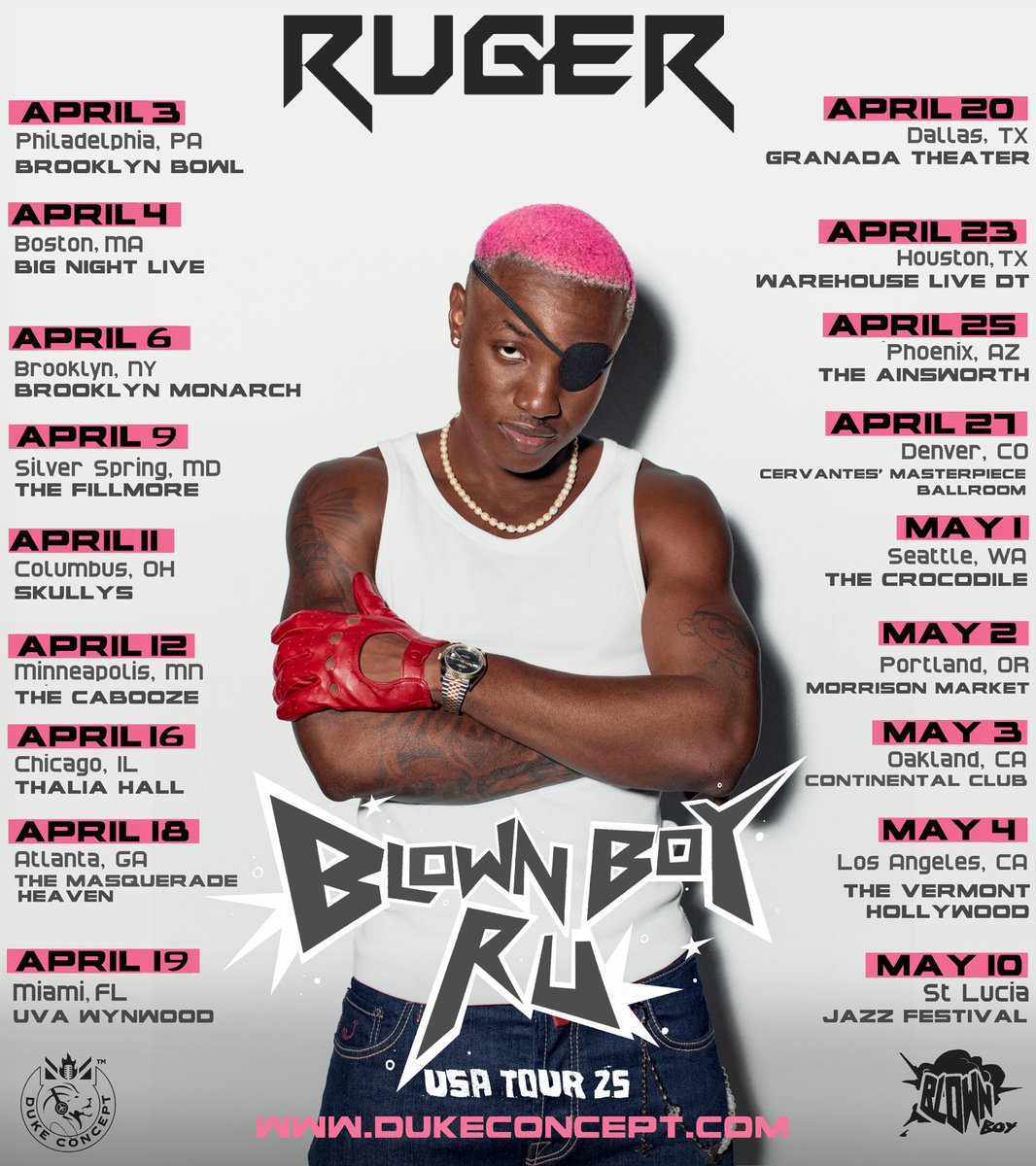 Presale has started!! Use code: WorldBest to unlock ticket to Ruger concert dukeconcept.com/ruger