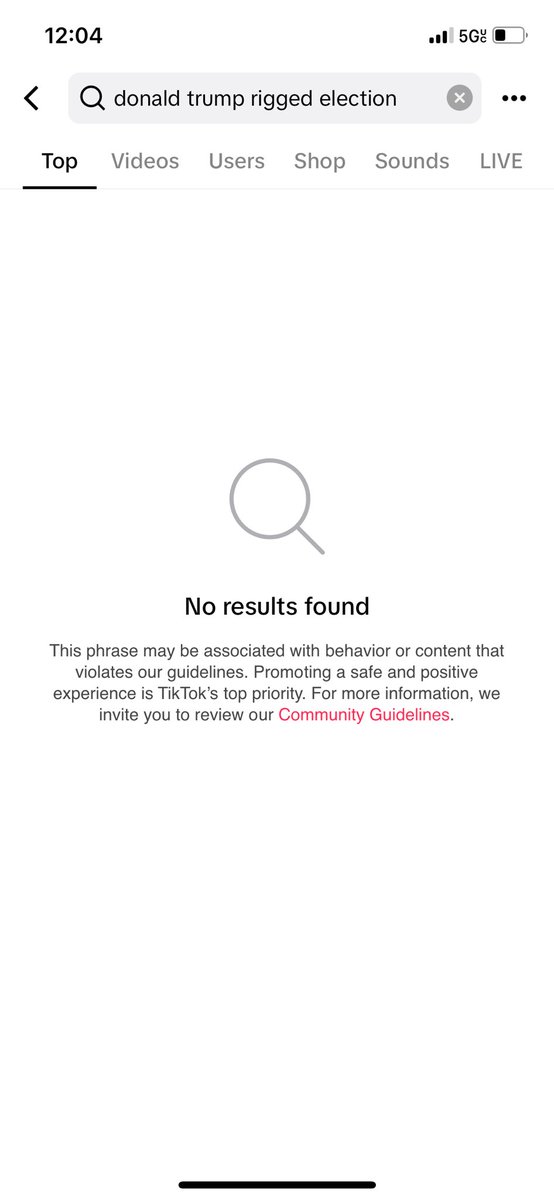 This is truly alarming. I just tested it with my VPN set to the UK, then turned it off and got the same result. 

Everyone on their high horse thinking the TikTok “ban” was a trivial event that only affected gen z: WAKE UP. This is only the beginning and it’s scary.