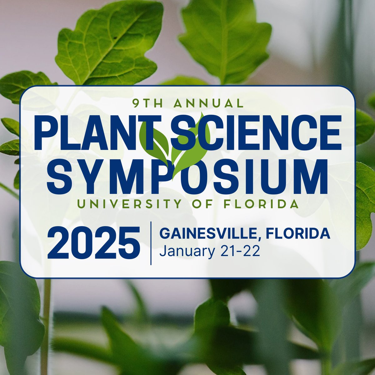🌱 The 9th Annual Plant Science Symposium is Tomorrow!    

📅 Join us on Jan 21, 2025, at 8:30 AM EST!  
   
✅ Inspiring talks from 10 keynote speakers   
✅ FREE two-day hybrid event   

👉 Event Newsletter: ufplants.org/symposium
 See you there! 🌿

#plantscience #PSS2025