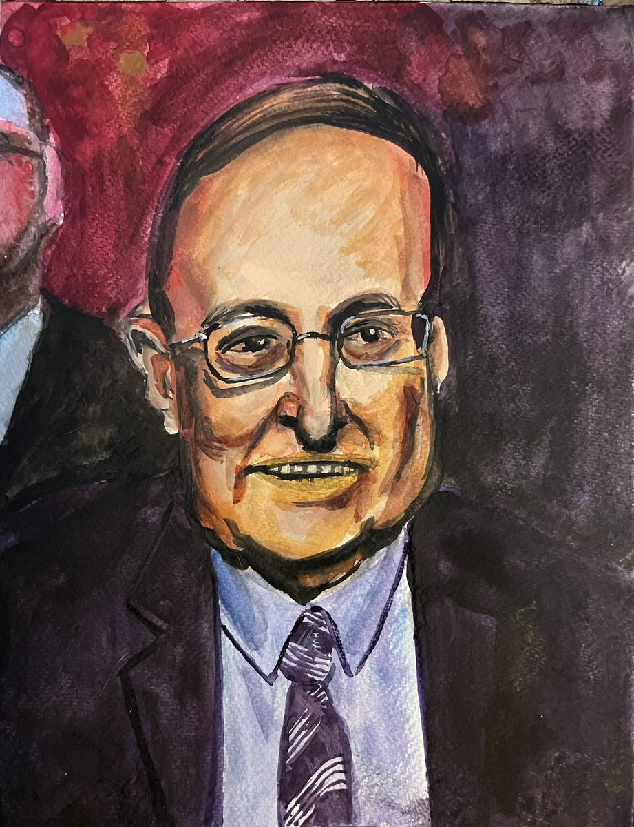 PeterLandau's tweet photo. Seymour P. Lachman, Who Exposed Political Cabals in Albany #obitpix #seymourplachman #educator #statesenator #author #politicalhistorian #artofinstagram #watercolorpainting #illustration #portraitpainting https://t.co/f9LuM5iNvp