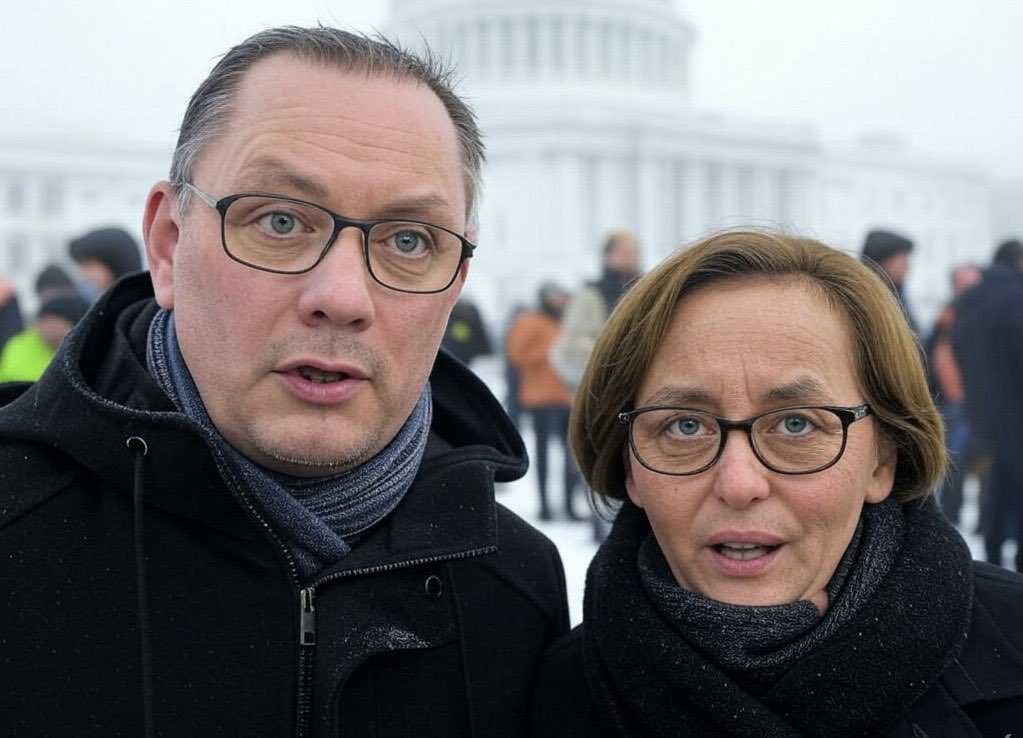 „Wie fanden sie die Vereidigung Trumps?“

„Mir sinn gar nich reilassn worn.“