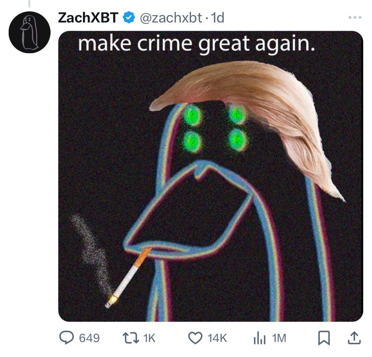 sol_mcga's tweet photo. @JakeGagain $MCGA

5Gv88rkek2cm1FzPFEBrWrLbr5dmHXpAXotSuykaMCGA

MAKE CRIME GREAT AGAIN https://t.co/PwssTUpKdV
