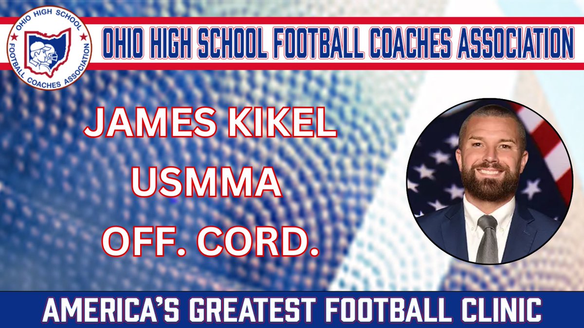 America’s Greatest Football Clinic Speaker Announcement!!!!

<a href="/USMMAFootball/">USMMA Football</a> Offensive Coordinator <a href="/CoachKikel/">James Kikel</a> 

Details Below 🔽🔽

OHSFCA Clinic Feb. 6, 7, 8 at Hilton Easton - Columbus, Ohio

Register below:

ohsfca.bandmtechnologies.com