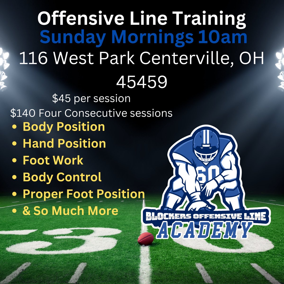 BlockersO_Line's tweet photo. Off-Season training has started. Don’t miss out on your chance to perfect your craft.
6 months till the High School season starts.
#Olinetraining
#OffensiveLineTraining
#OlineManuel
#LinemenLife https://t.co/XSB2kKf5a5
