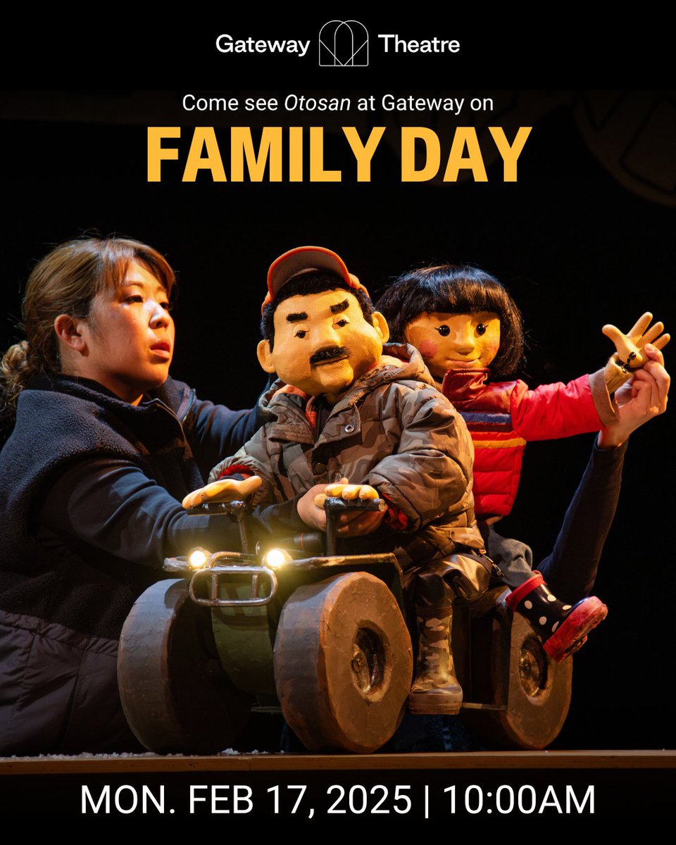 GatewayThtr's tweet photo. Family Day is coming up and we have the perfect way for you to spend it! 🦉

Come join Shizu and Otosan on Feb 17th at 10am for the journey of a lifetime! 🤩

Learn more about this incredible new show, for ages 4+, at https://t.co/XtktrcAbkU. 🔗

Shizuka Kai | 📸: Chelsea Stuyt https://t.co/gU8Z01ueGF