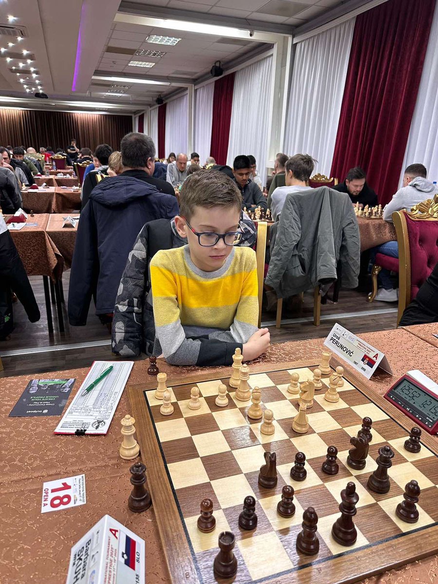 TheButcherChess's tweet image. This is my most favorite student my 10 years old son Uros Perunovic❤️ In the last tourney, within 7 days, in three disciplines (Standard, Rapid&Blitz), he got 270 rating FIDE points! Two weeks before that he was the best in European Blitz and second in European Rapid ch. U10! 💪
