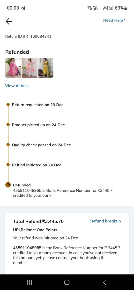 Amit_mshra's tweet photo. @AjioCares @AJIOLife It's been a month, no refund yet. Customer care asks me to contact the bank. For payment failure, does Ajio contact the bank or demand money again? Why not follow the same policy for Ajio's failures? Resolve ASAP. https://t.co/gtr8UysNzD